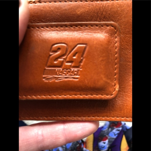Jeff Gordon Leather money clip holds cc or ID also - Picture 2 of 4